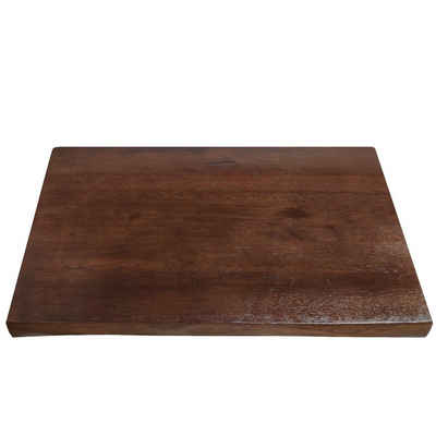 DM-Handel Waschtischplatte Eiche Holz Waschbeckenplatte WENGE (Naturkant Waschbecken, von 40 cm bis 100 cm Breit massiv Holz Waschtisch), 40 mm starke Platten