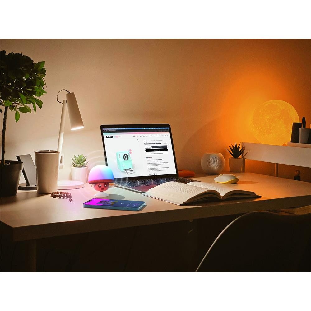 MOB Mega Mush Lautsprecher LED rot Lichteffekte Musikbox Bluetooth-Lautsprecher