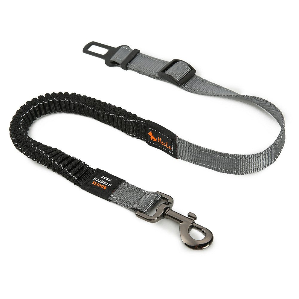 Heyork Autohundegeschirr Hunde Sicherheitsgurt mit Elastischer Ruckdämpfung Starke Karabiner