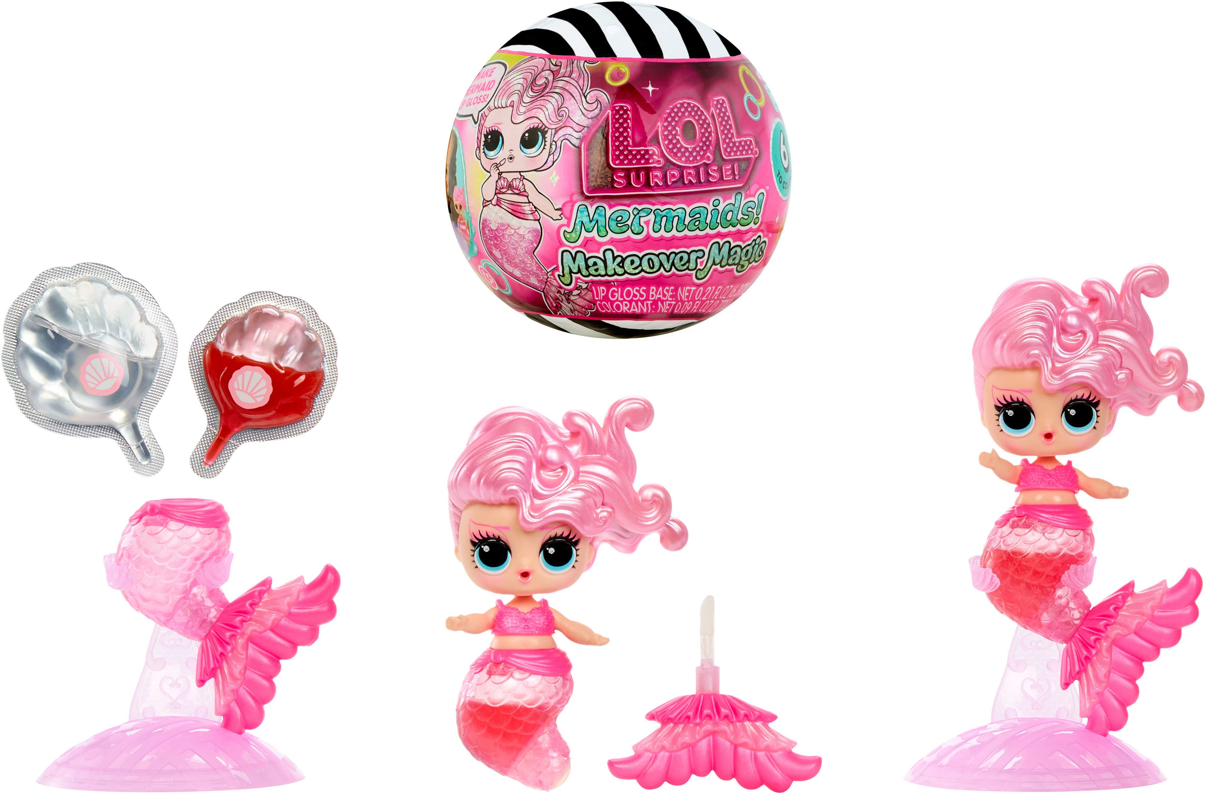 L.O.L. SURPRISE! Anziehpuppe L.O.L. Surprise Mermaids! Makeover Magic Tots, Sortierte Lieferung - Abbildungen dienen als Beispiele!