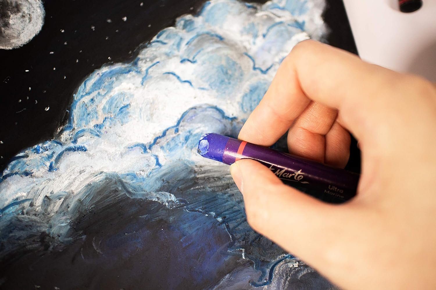 Mont Marte Pastellkreide Ölpastellkreide Set – 36 / 48 Stück – Weiche Ölkreide, Intensive Farben, hohe Pigmentierung –Ideal für Malerei & Zeichnungen