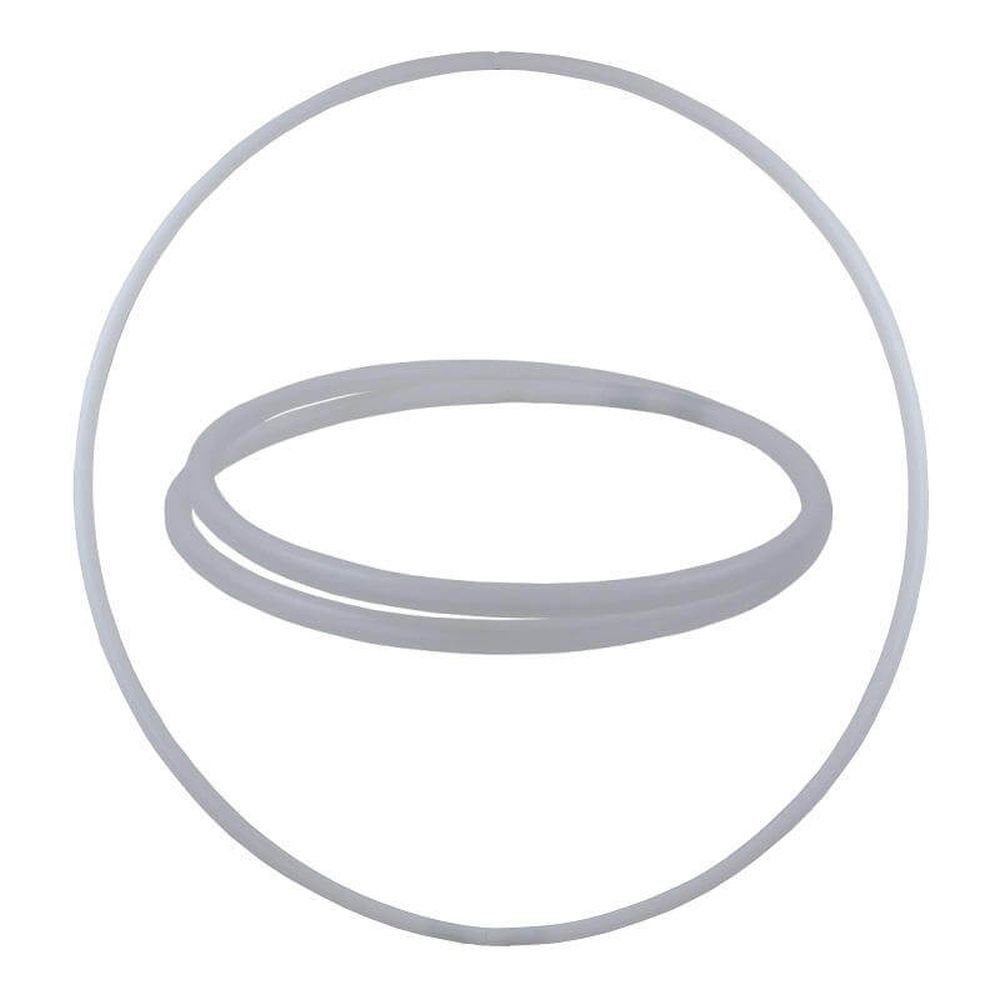 Hoopomania Hula-Hoop-Reifen Faltbarer Hula Hoop Rohling, 25er Rohr, Ø 110cm, Weiss