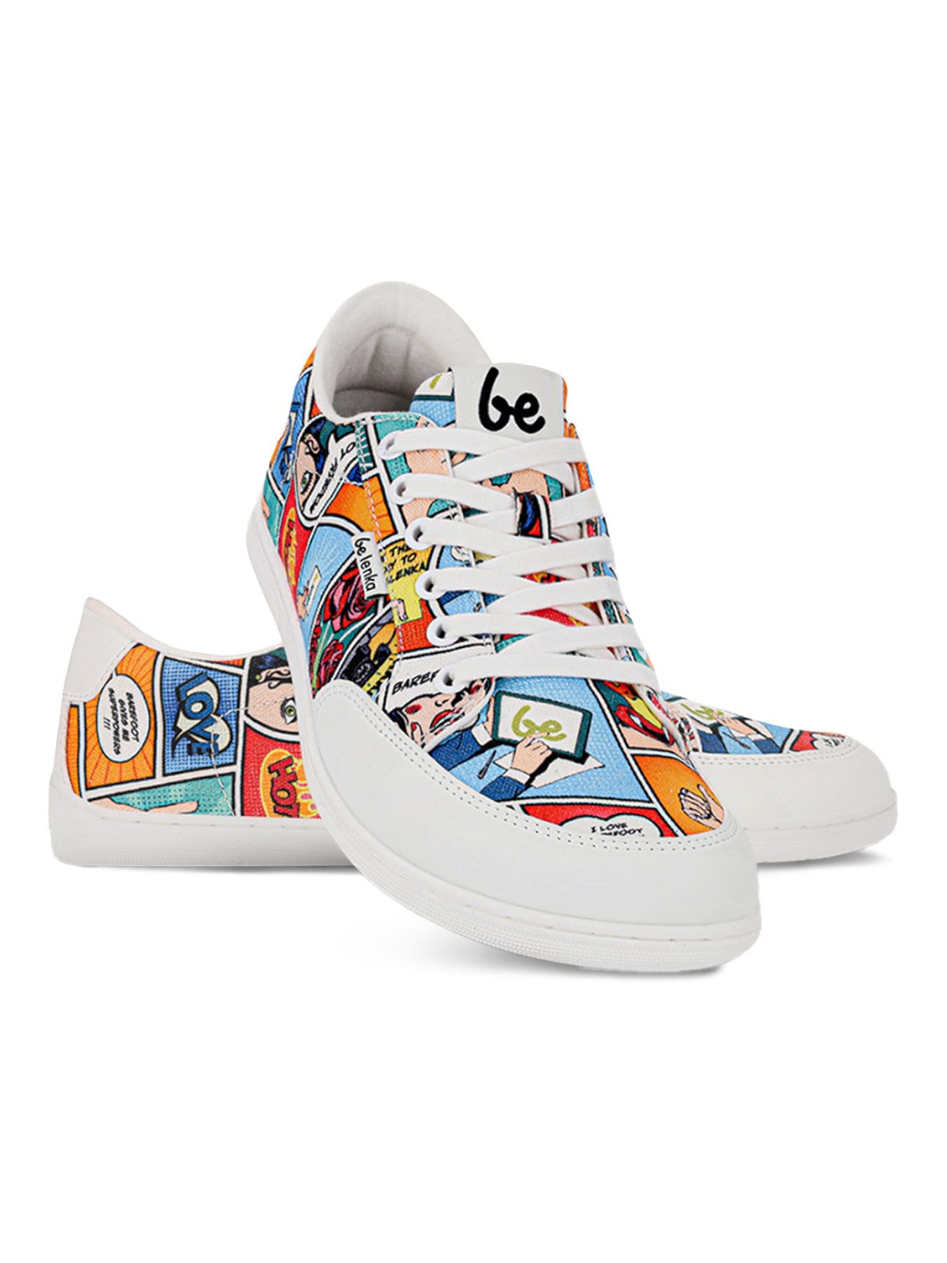 Be Lenka Barfussschuhe Rebound (flexible Sohle, pures Barfußgefühl) Comics bunt Sneaker