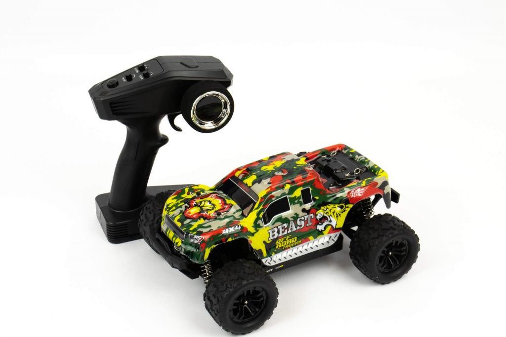 Blij´r RC-Monstertruck Blij´r Beast ferngesteuertes RC Auto 45 km/h, 1:18, 2 Akkus, Allrad