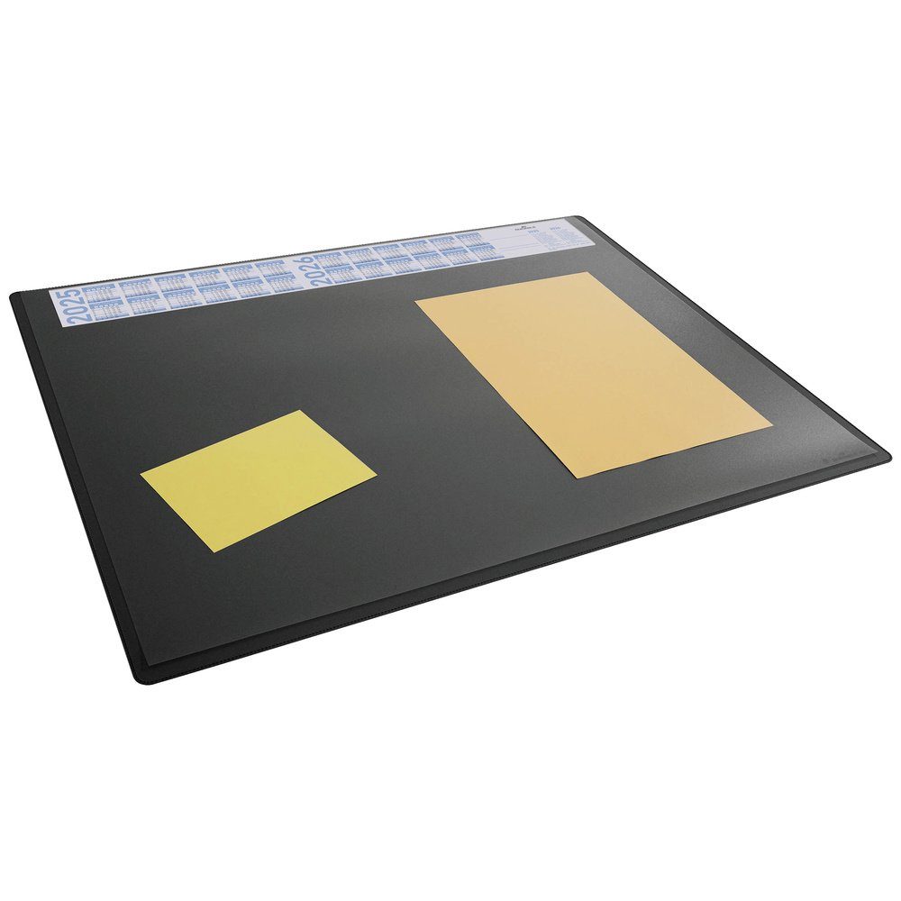 DURABLE Schreibtischunterlage Durable 722301 Schreibunterlage 4-Jahreskalender Schwarz, Transparent