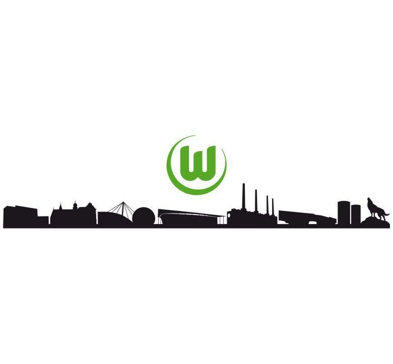 Wall-Art Wandtattoo VfL Wolfsburg Skyline mit Logo (1 St)