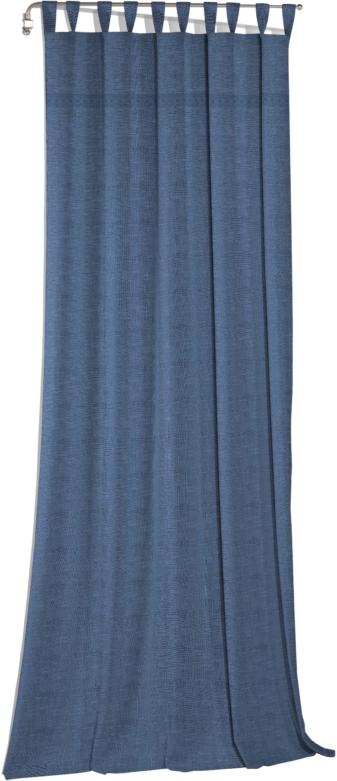 Vorhang Wiessee, Wirth, Schlaufen (1 St), blickdicht, nach Maß blau