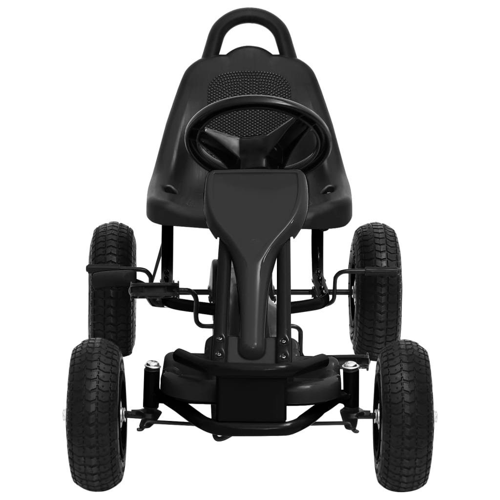 DOTMALL Go-Kart Pedal Go-Kart 30kg Schwarz Jahren, Kinder ab mit Luftreifen drei bis für
