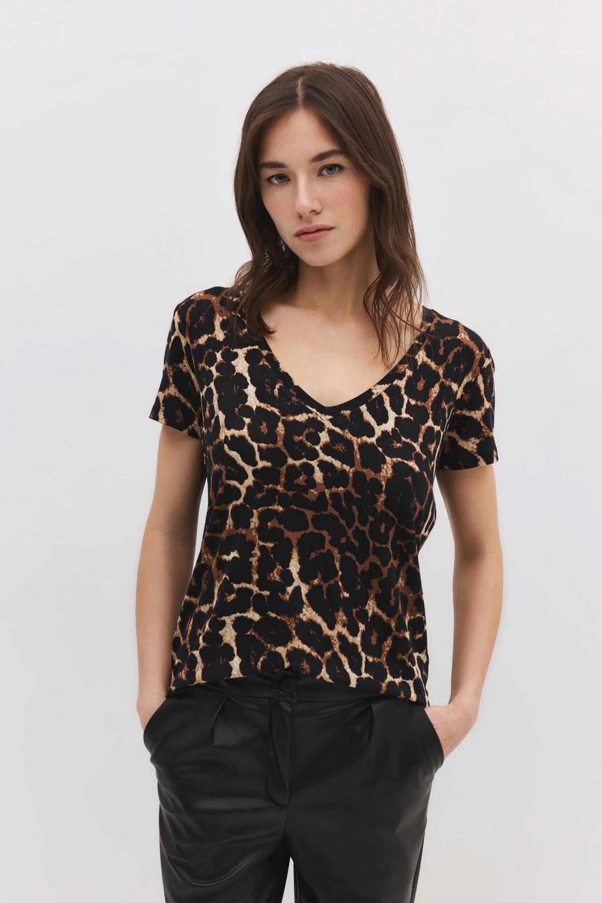 No Matter What T-Shirt T-Shirt mit V-Ausschnitt und Muster günstig online kaufen