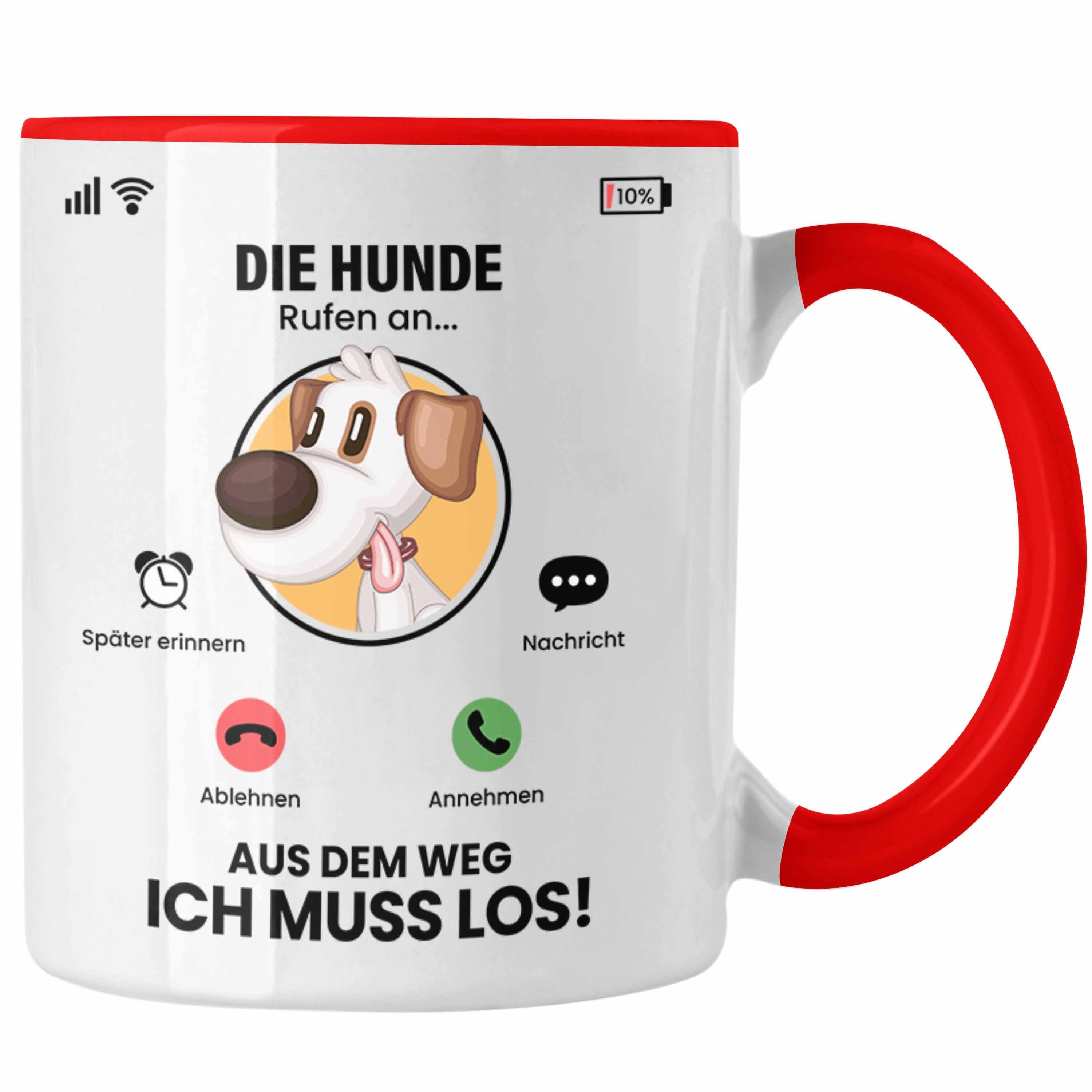 Trendation Tasse Die Hunde Rufen An Tasse Geschenk für Hunde Züchter Besitzer Geschenki Rot | Teetassen