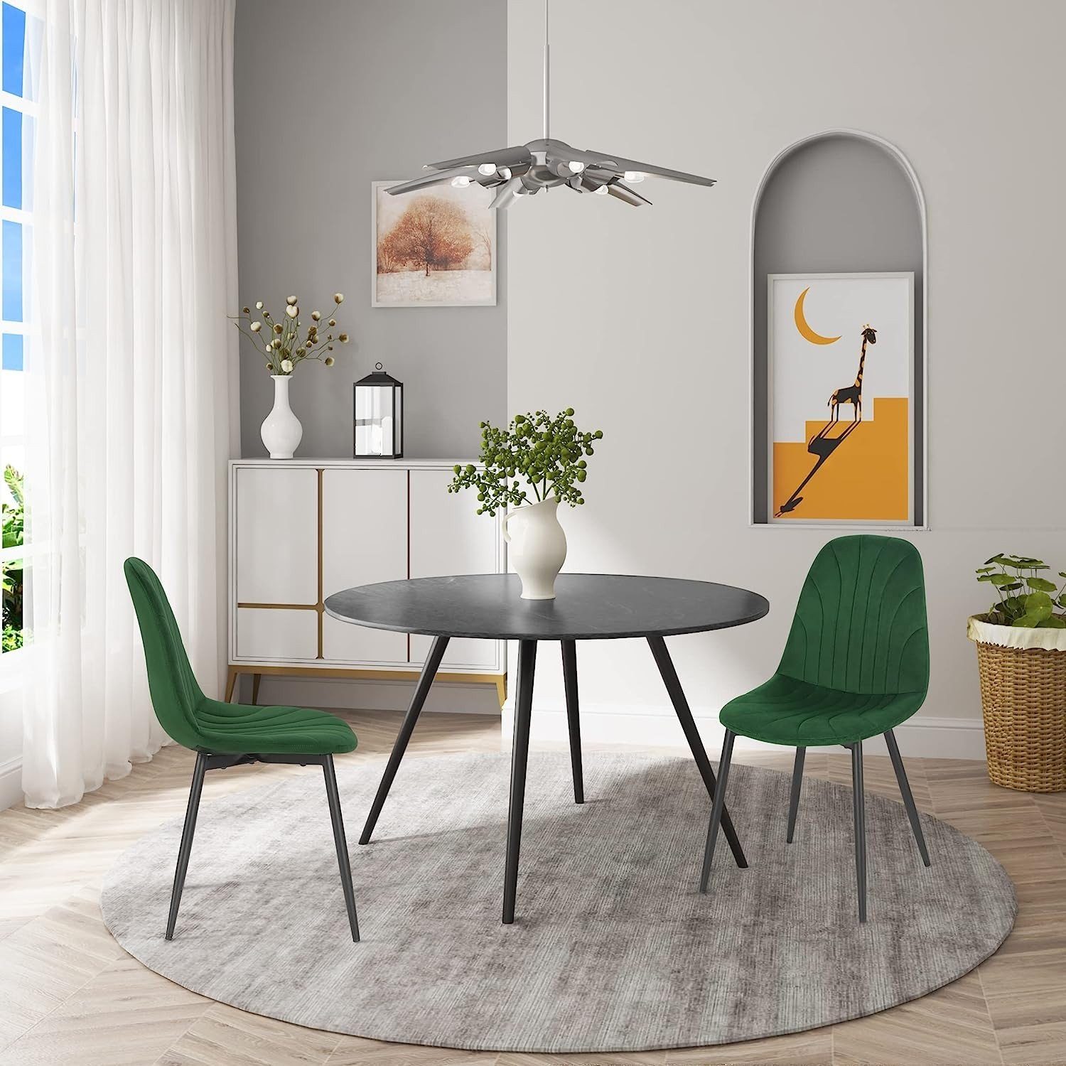 EUGAD Esszimmerstuhl (Set, 2 St), ergonomischer günstig online kaufen