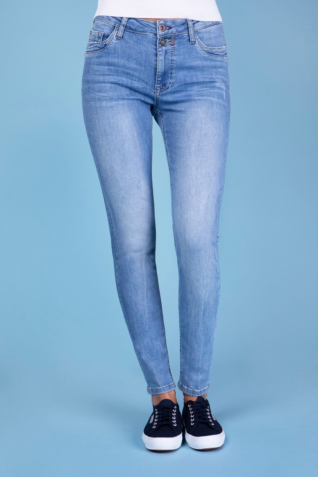 BLUE FIRE Stretch-Jeans BLUE FIRE LARA pacific used 1136.2109 | Stretchjeans