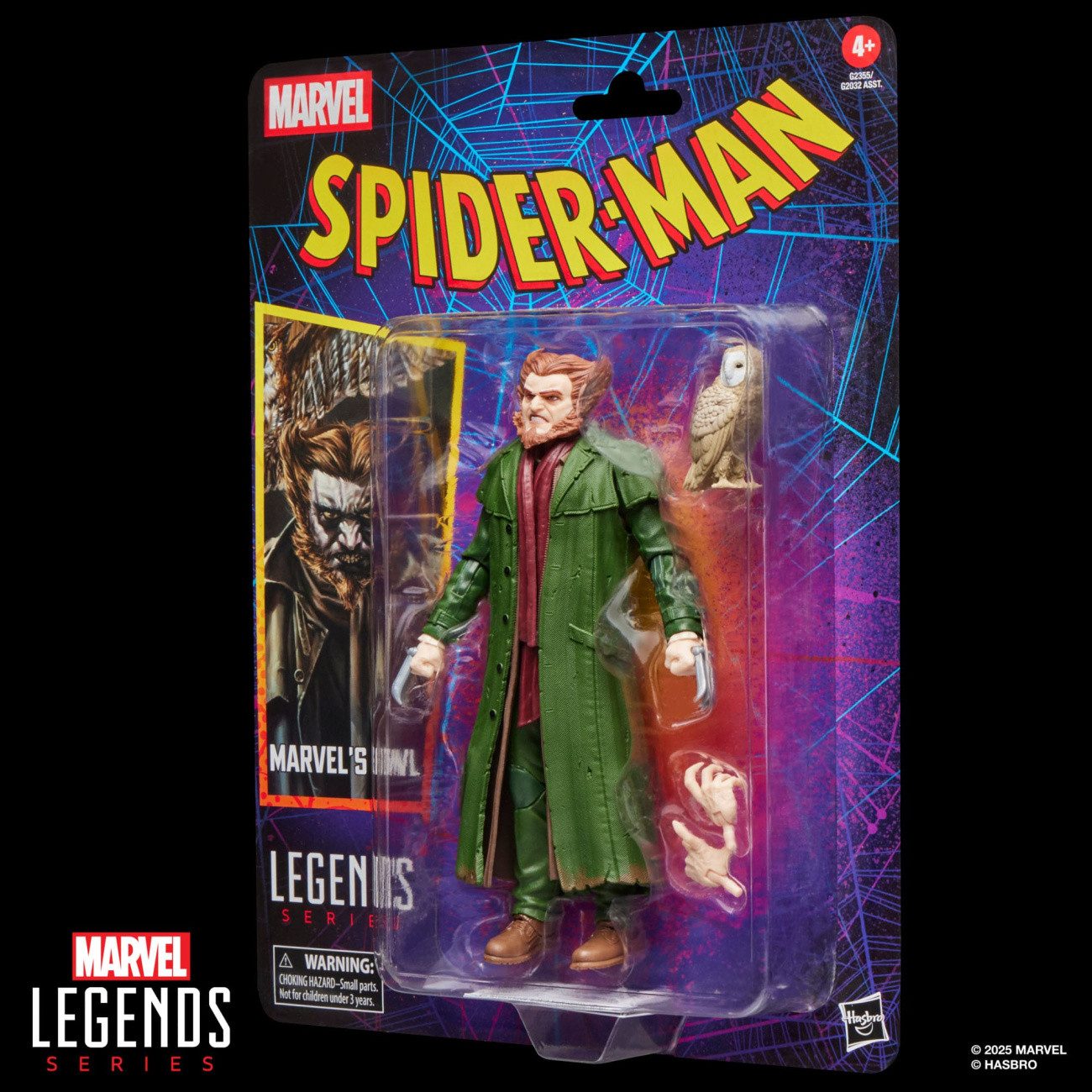 Hasbro Actionfigur Spider-Man Marvel Legends Retro Actionfigur Marvel's Owl 15 cm