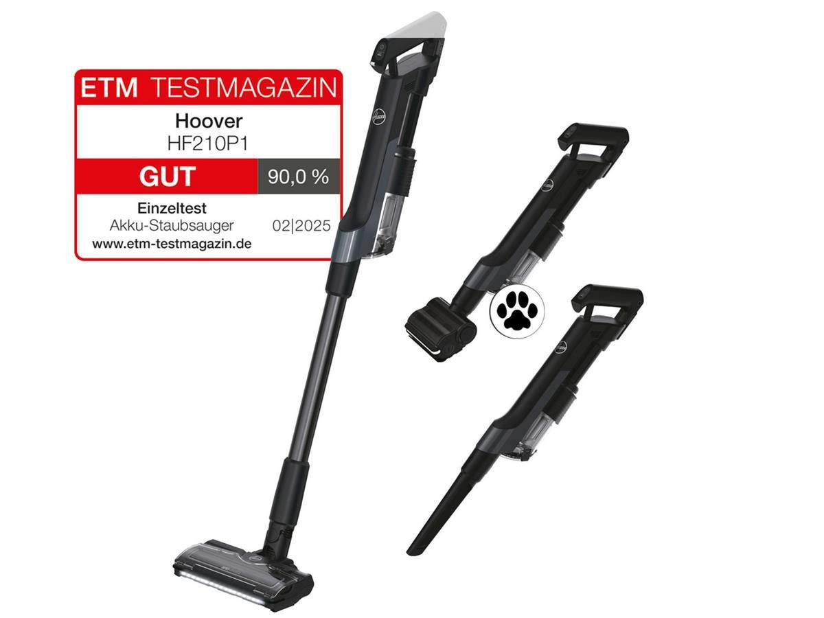 Hoover Krümel-Akkusauger HF2, 165 W, beutellos, Anti-Twist LED-Display
