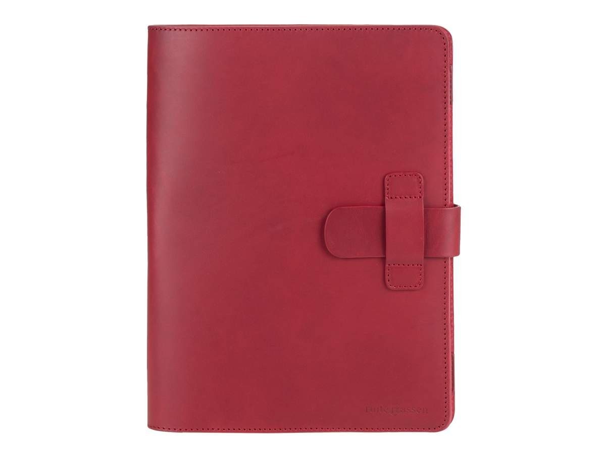 Classic, rot Format Leder, Notizmappe, Ruitertassen Konferenzmappe, Schreibmappe rustikales A4 dickes