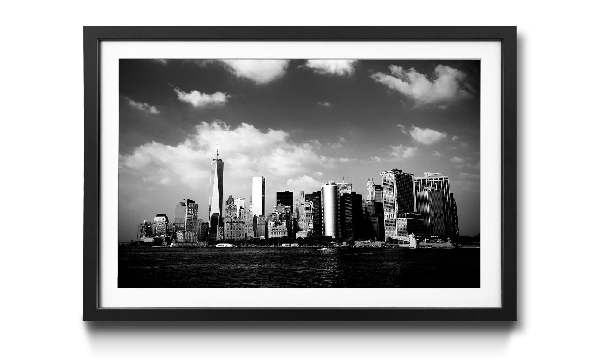 WandbilderXXL Kunstdruck Skyscrapers, Größen Manhattan Wandbild, erhältlich 4 Städte, in