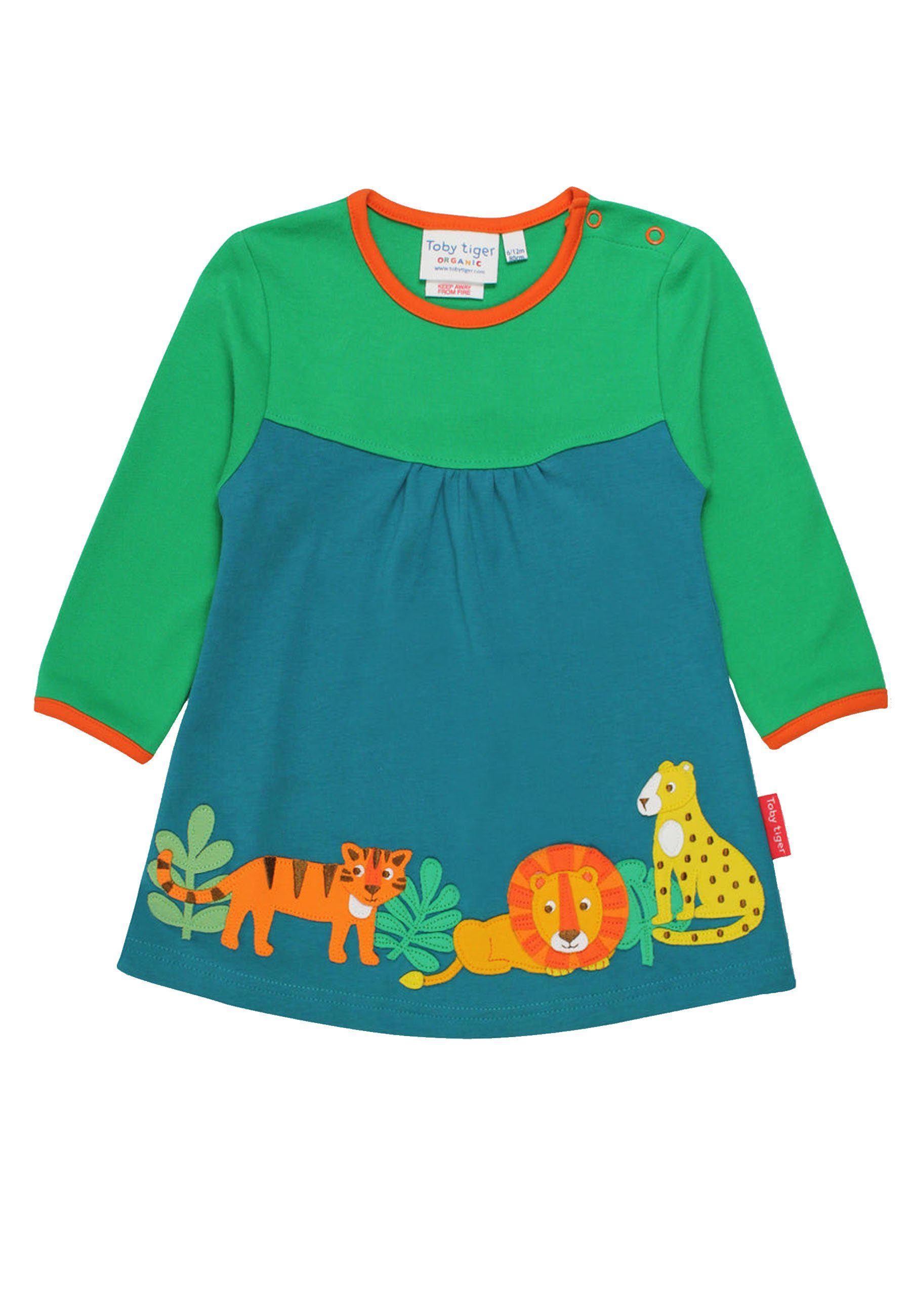 Toby Tiger Shirtkleid Kleid mit Raubkatzen Applikation