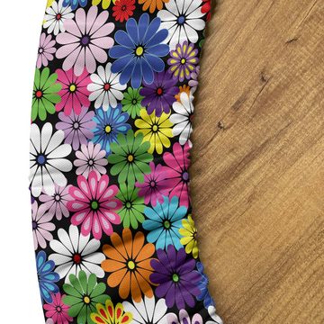 Abakuhaus Tischdecke Rundum-elastische Stofftischdecke, Blume Floral Vivid Gänseblümchen