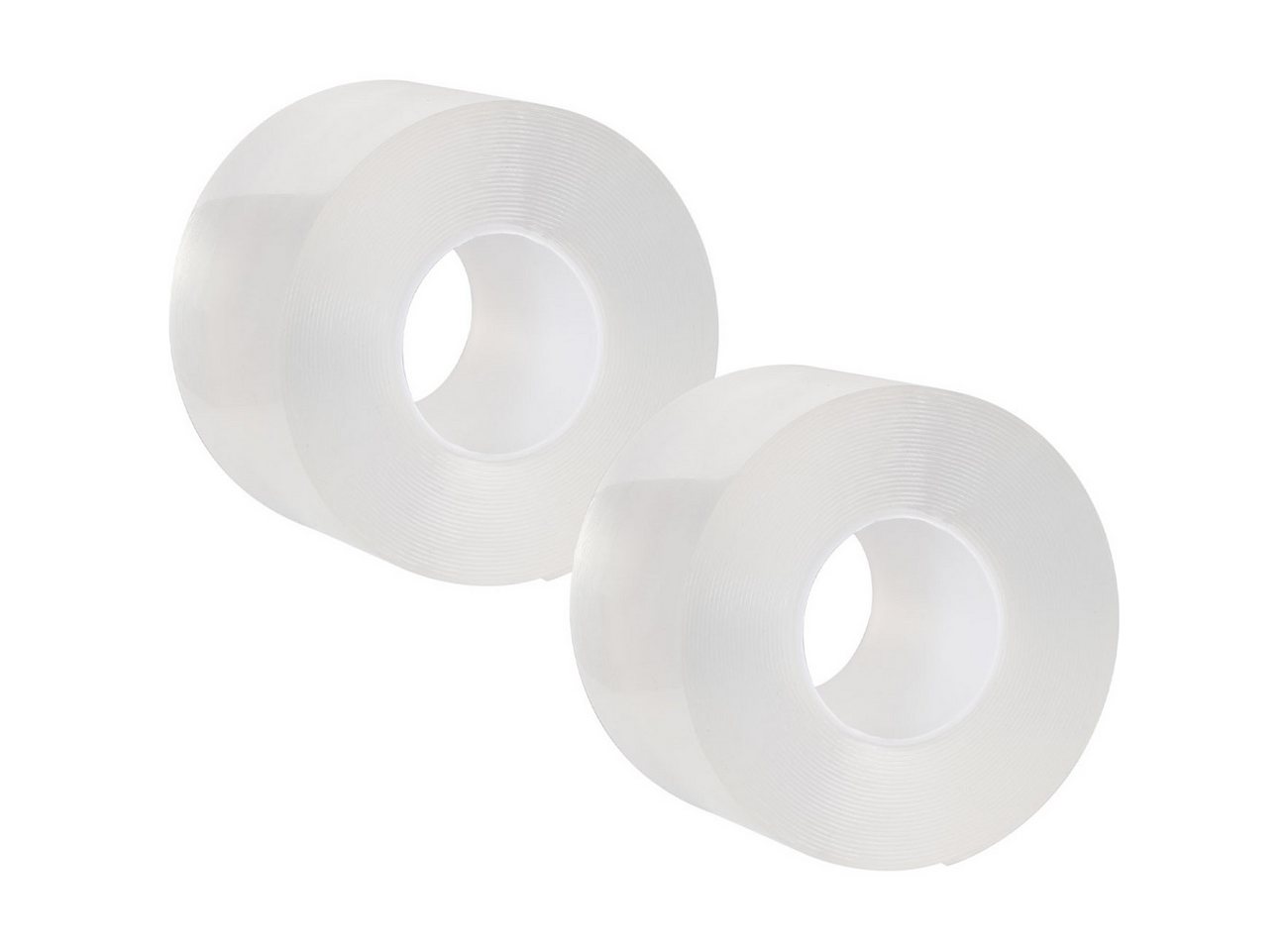 shop'n smile ideoon Klebeband Premium Nano-Klebeband doppelseitig 5mx50mm 110g/cm² Haltekraft (2-St., 1er-Set & 2er-Set) 5m Nano-Klebeband Doppelseitig, spurlos ablösbar/glatte Oberfläche