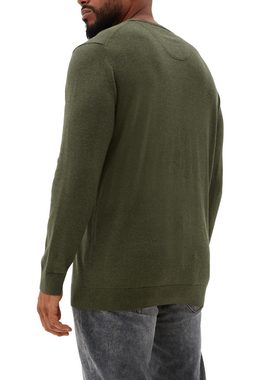 s.Oliver Strickpullover Pullover aus Feinstrick Logo