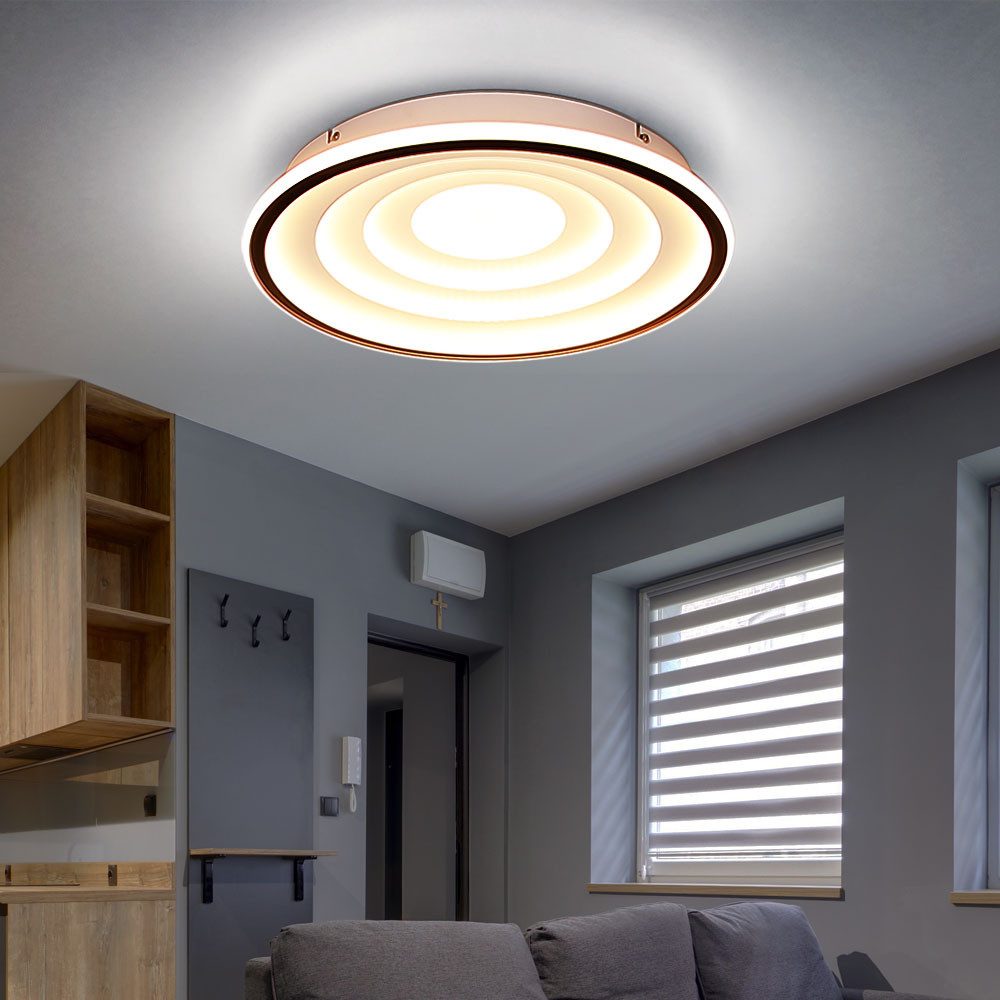 GLOBO LIGHTING LED Deckenleuchte, LED-Leuchtmittel fest verbaut, Warmweiß, LED Deckenlampe Wohnzimmerleuchte Deckenleuchte Schlafzimmer