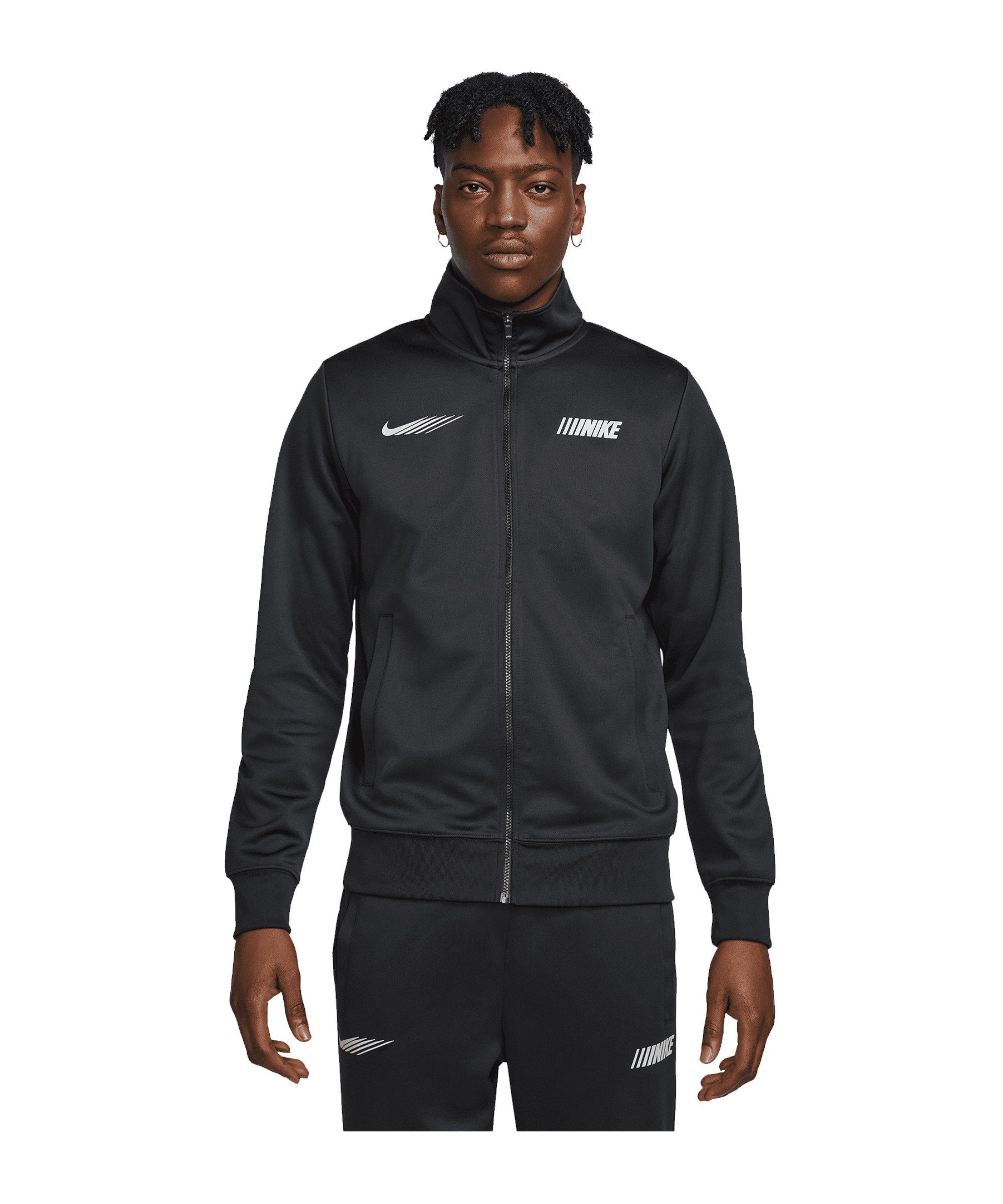 Nike Sportswear Sweatjacke Standart Issue Jacke schwarz