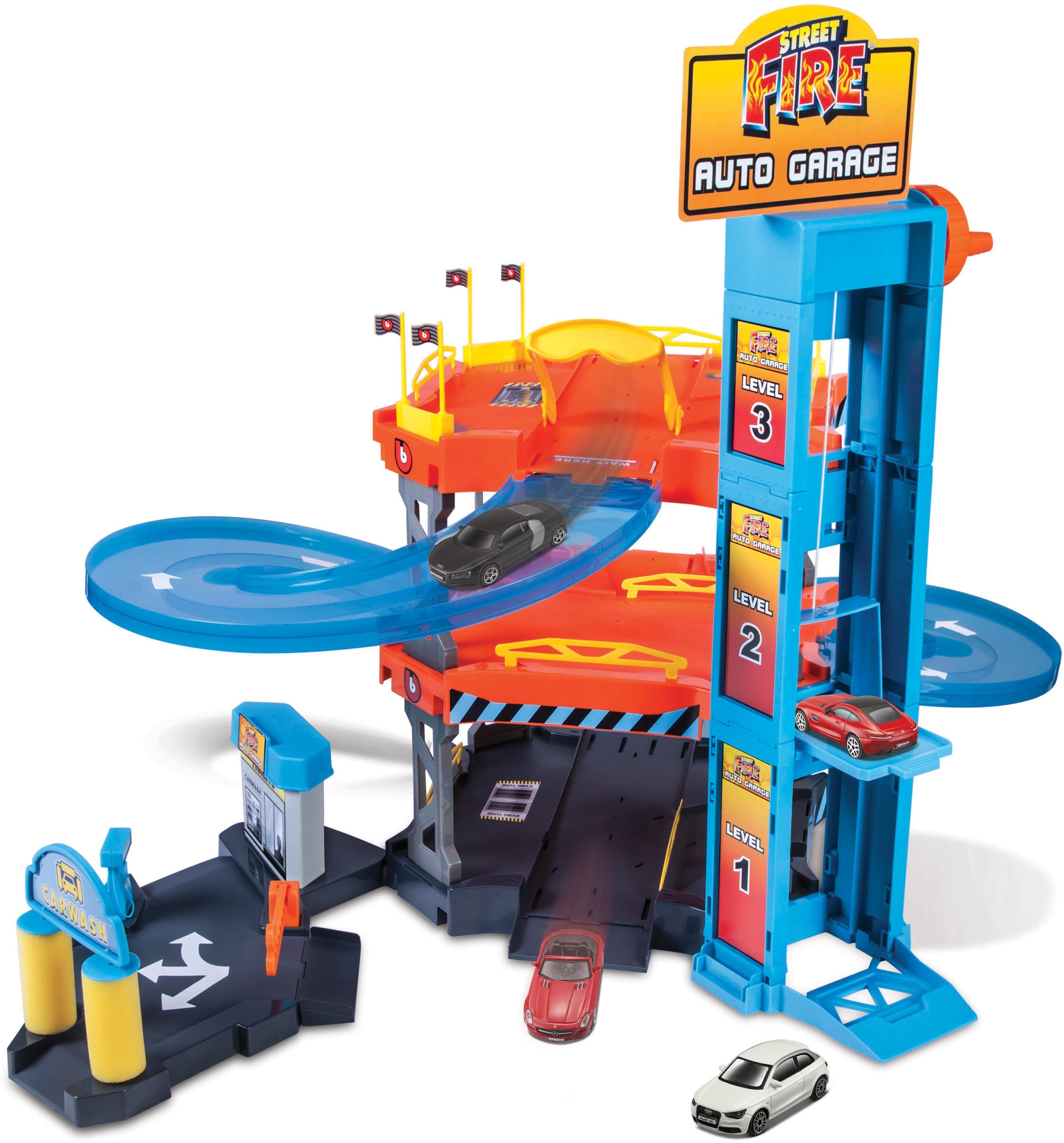Image of Bburago Spiel-Parkgarage »StreetFire AutoGarage«, inklusive 2 Fahrzeuge