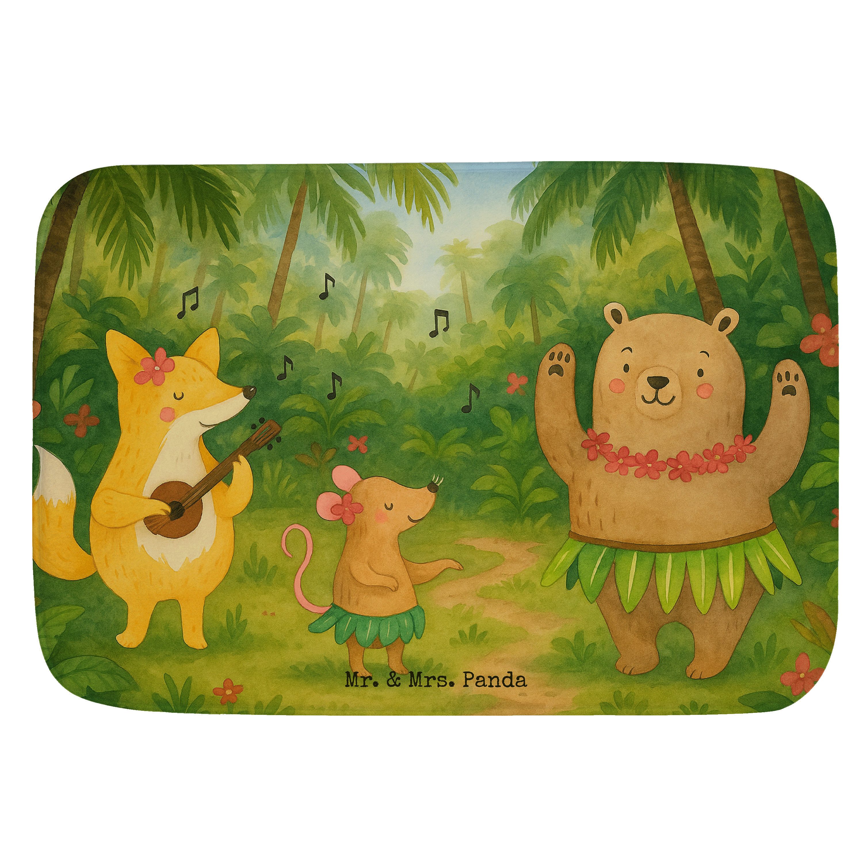 Badematte Waldtiere Aloha Design, Badematte, Weiß, Badematte, Badteppich, Badvo