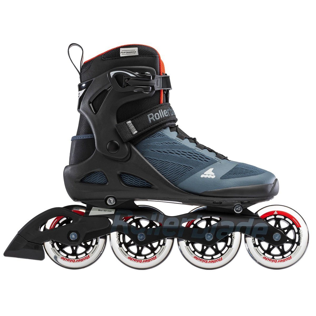 Inlineskates Macroblade 90 (Rollen: 90mm/84A, Kugellager: SG9) orionblau/orange