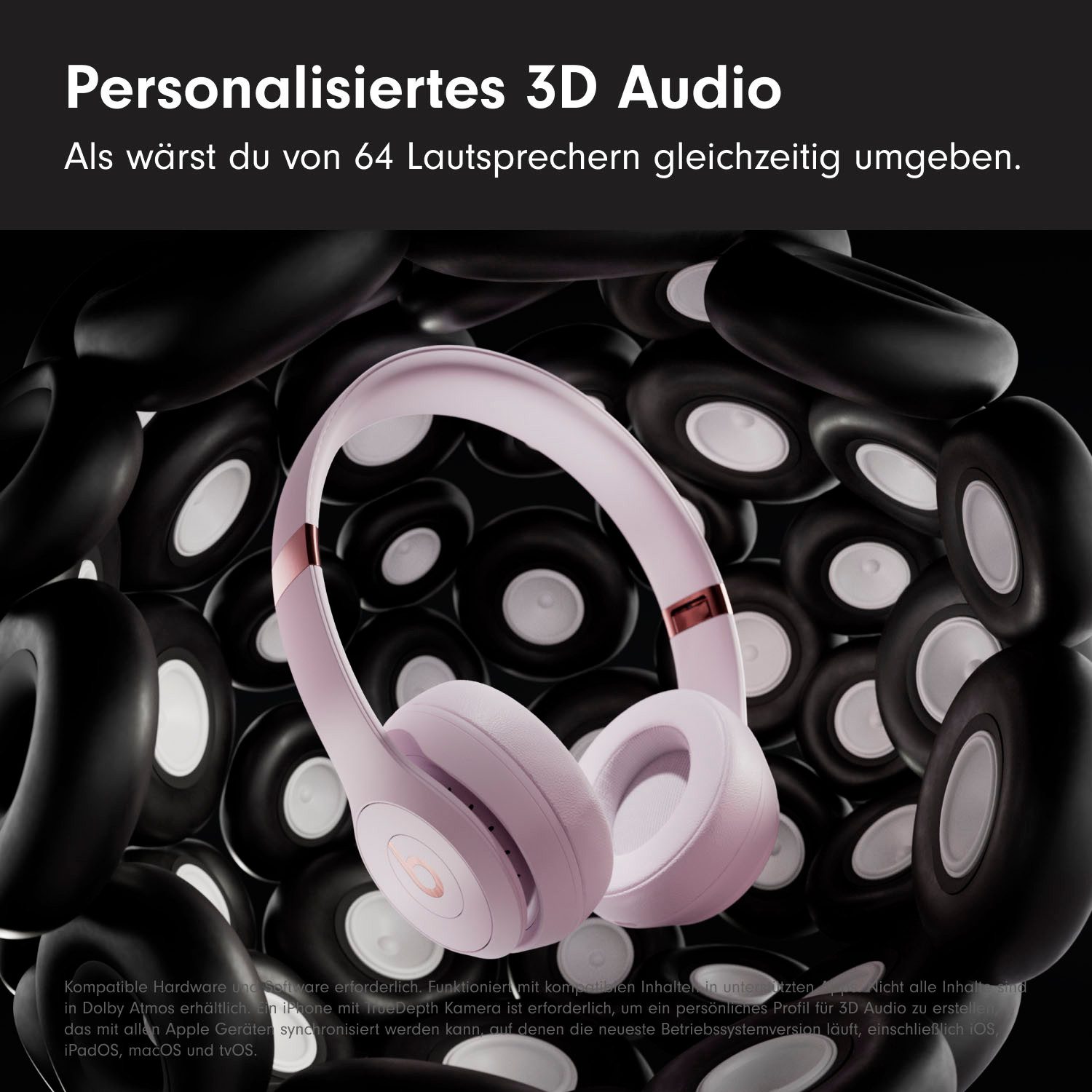Beats by Dr. Dre Solo 4 On-Ear-Kopfhörer (Freisprechfunktion, Geräuschisolierung, Google Now, Sprachsteuerung, kompatibel mit Siri, Bluetooth)