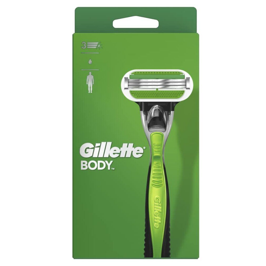 Spezialisiert auf Markenprodukte Gillette Körperrasierer BODY machine part 1 plus spare