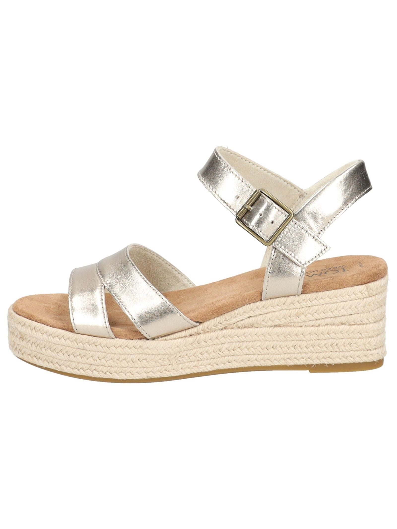 TOMS TOMS Sandalen Leder Keilsandalette günstig online kaufen