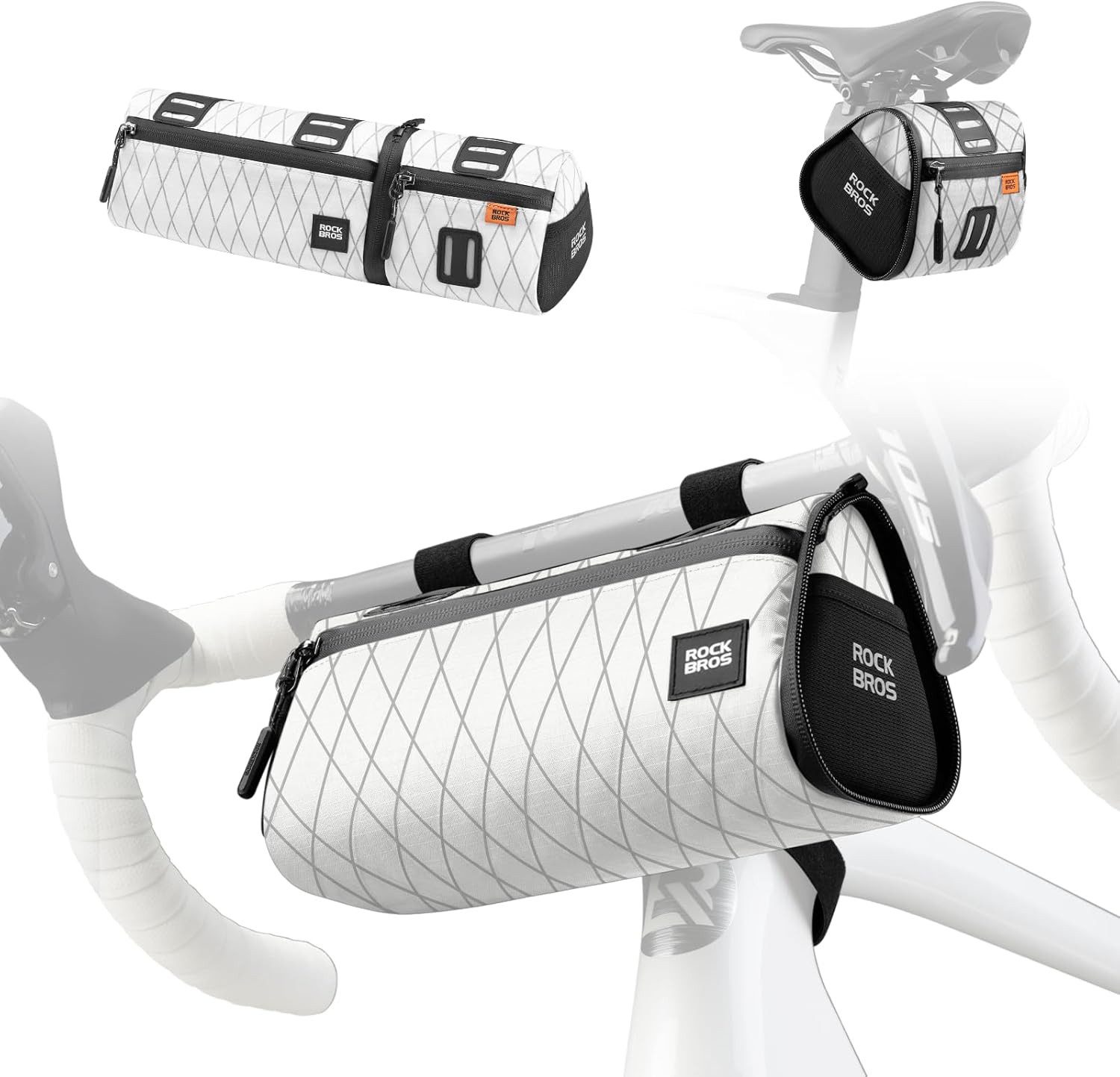 ROCKBROS Rahmentasche 4-in-1 abnehmbare Fahrradtasche wasserabweisend für MTB & Alltag