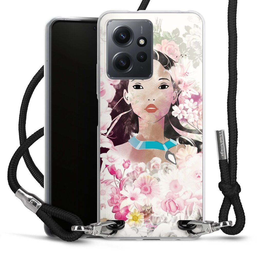 DeinDesign Handyhülle Pocahontas Disney Offizielles Lizenzprodukt Colors Of The Wind, Xiaomi Redmi Note 12 4G Handykette Hülle mit Band Case zum Umhängen