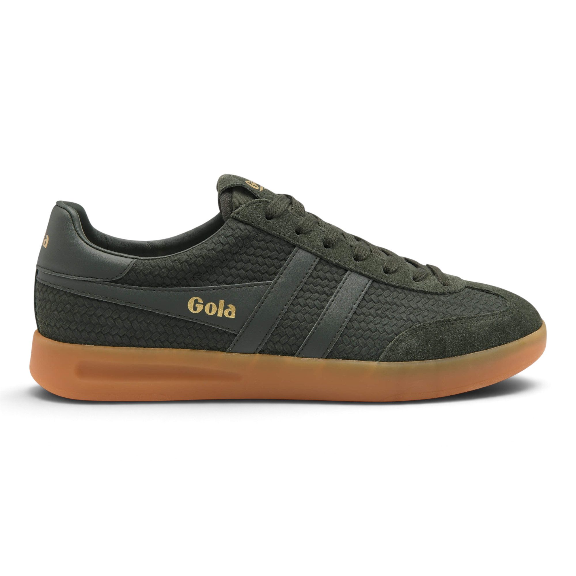 Gola Cyclone Marque (Wildleder) khakigrün/gum Herren Sneaker