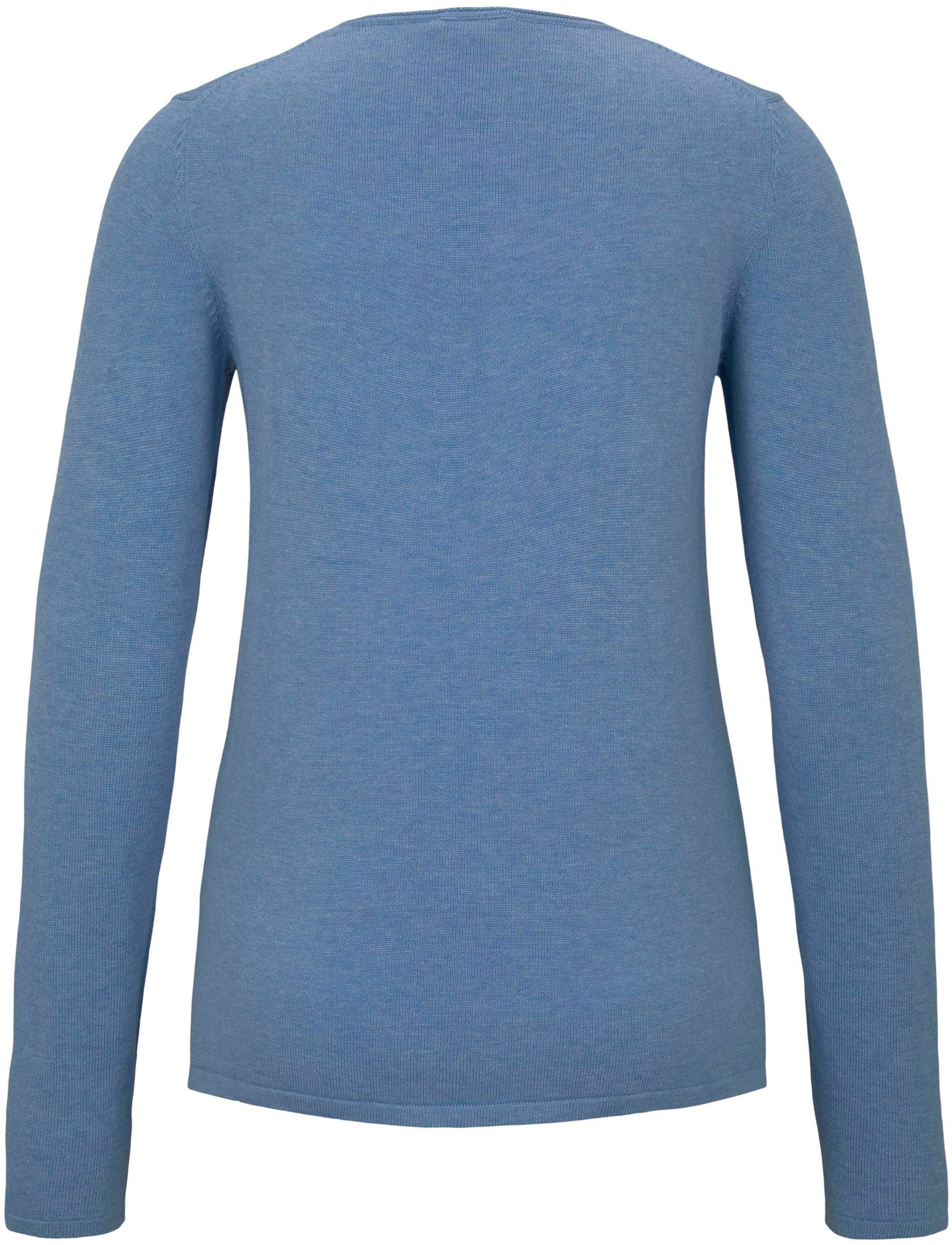 TOM TAILOR V-Ausschnitt-Pullover aus Feinstrick