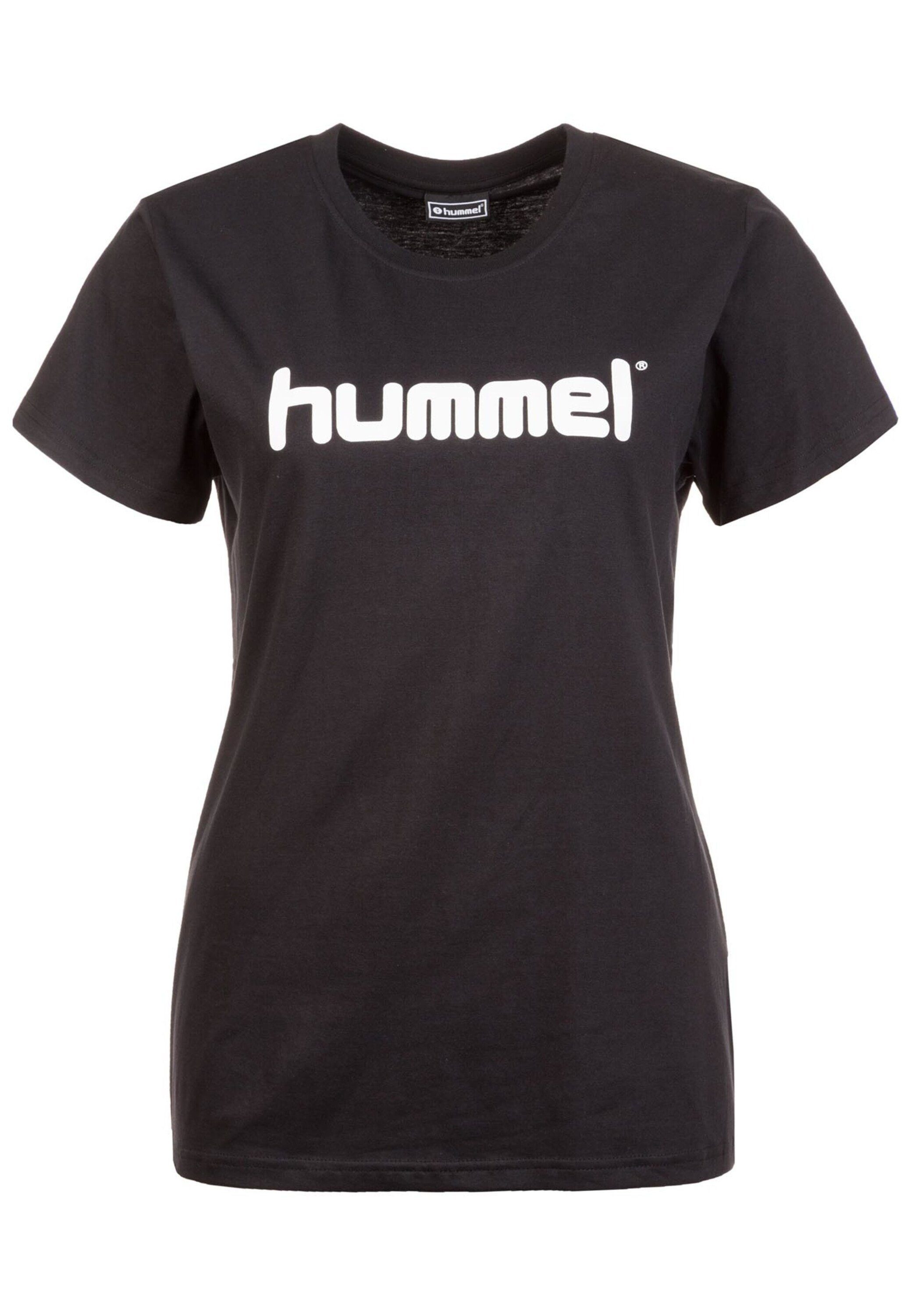 hummel T-Shirt (1-tlg) Plain/ohne Details Schwarz