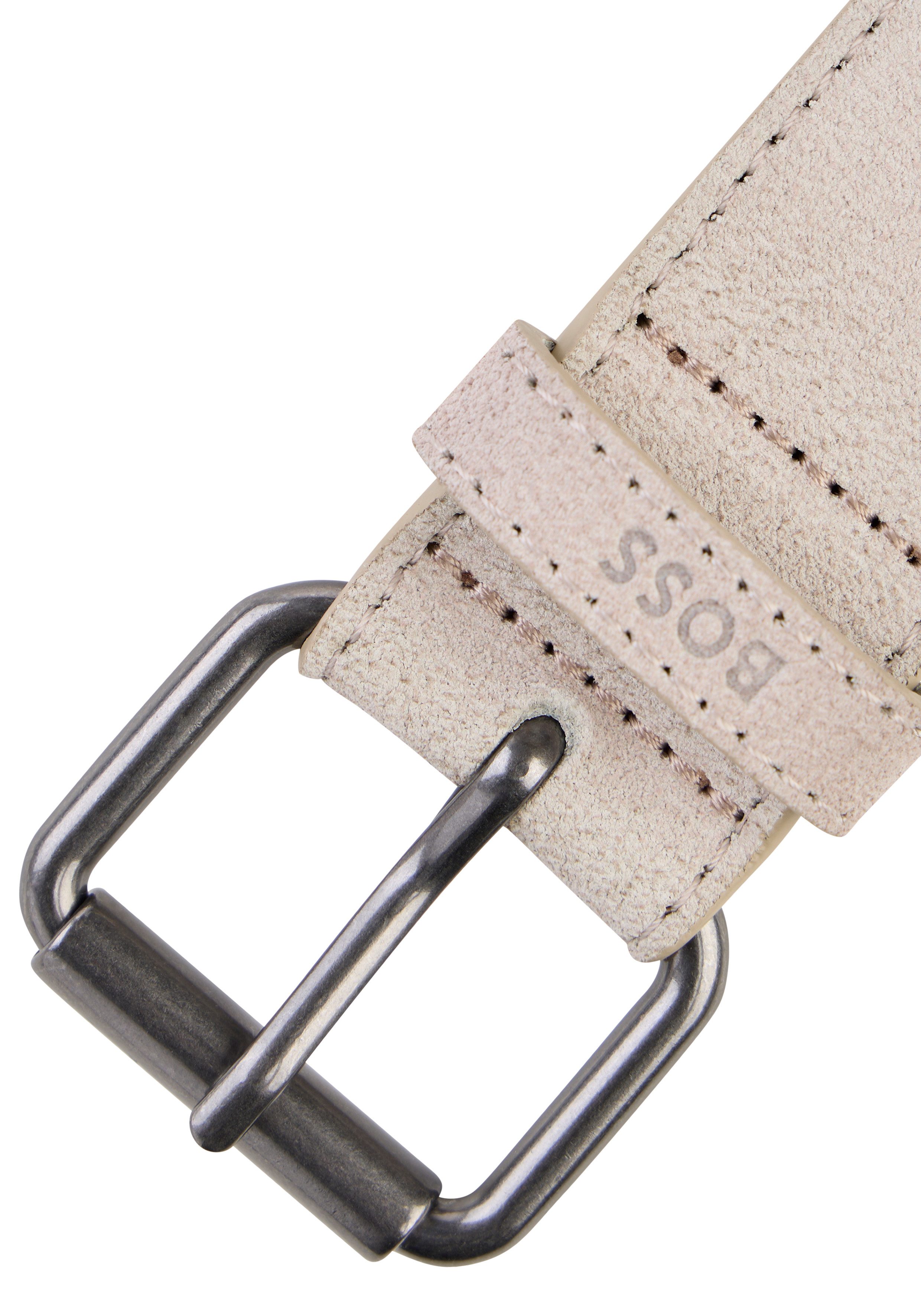 BOSS Ledergürtel Narun-Sd Sz35 aus Veloursleder, Made in Italy – Bild 2 von 2