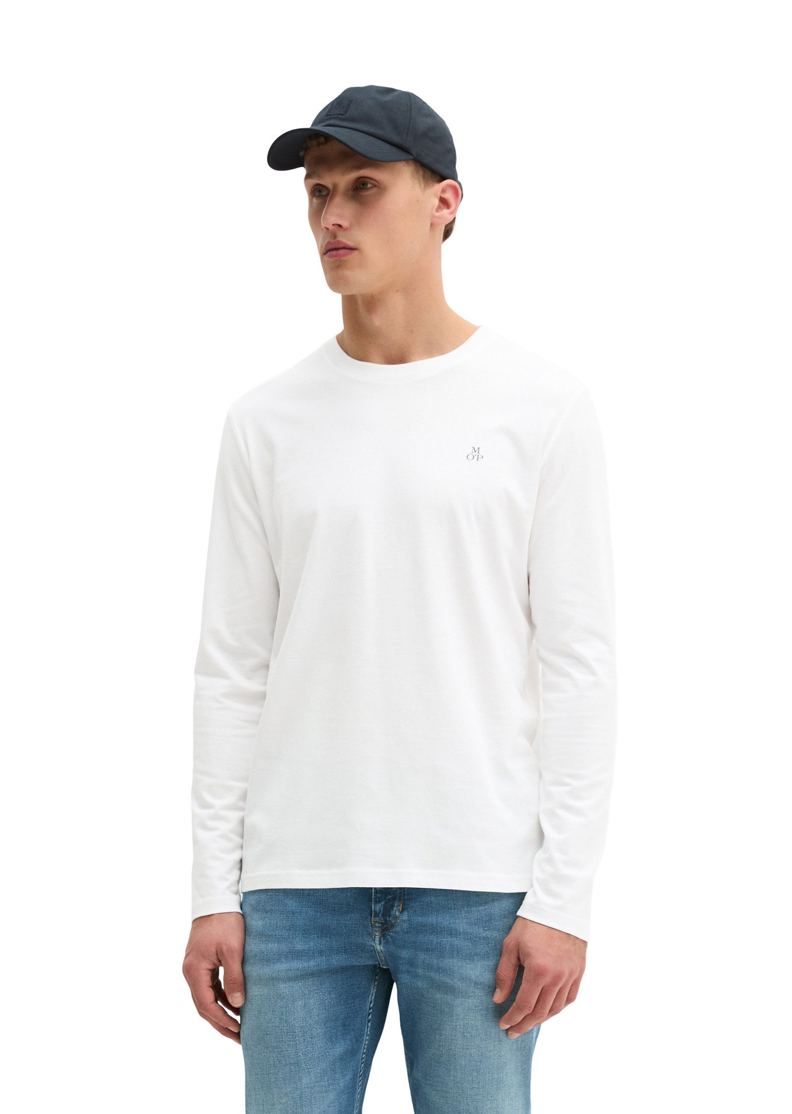 Marc O'Polo Langarmshirt aus reiner Bio-Baumwolle