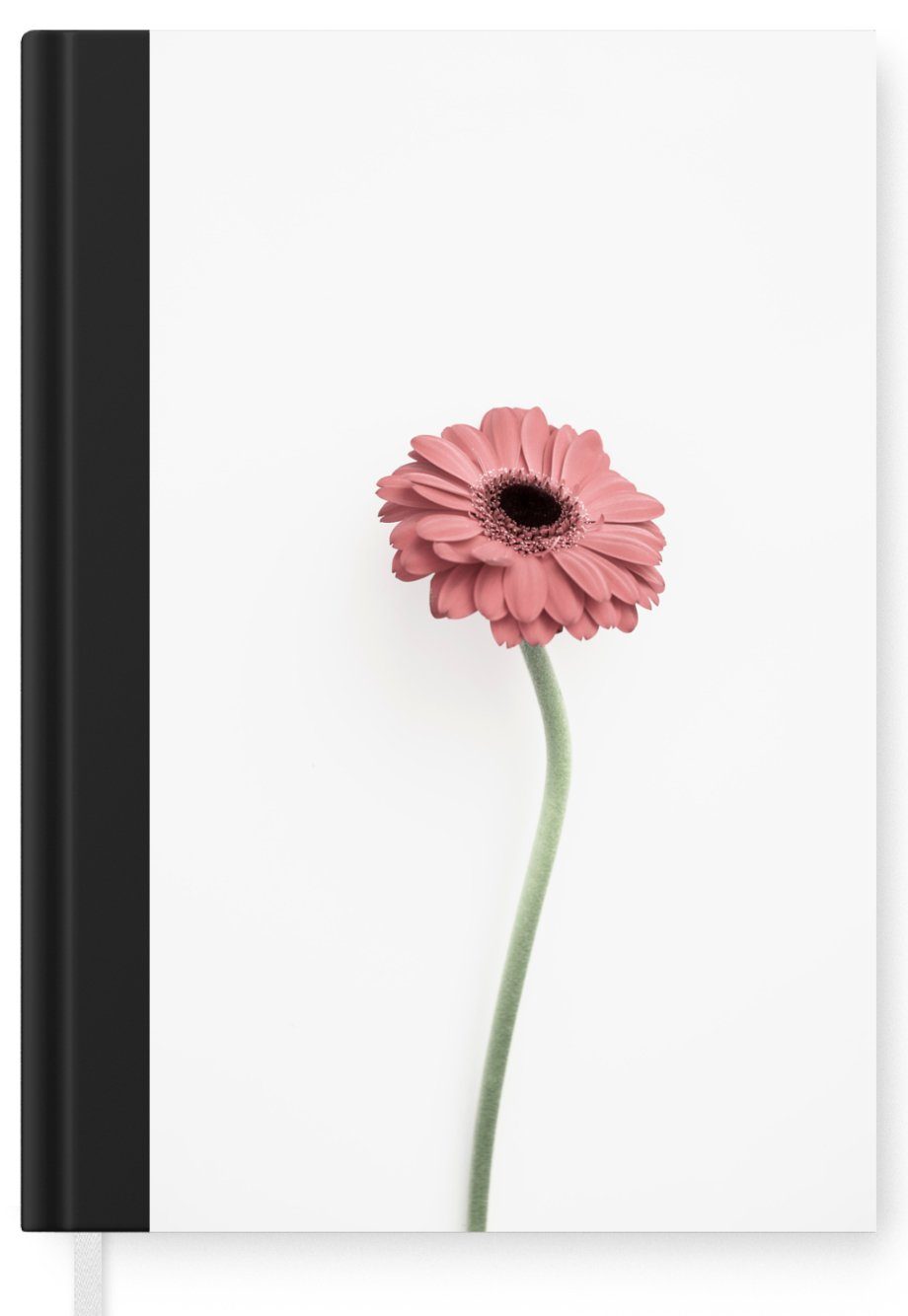MuchoWow - Rosa Tagebuch, Haushaltsbuch 98 Weiß Journal, Natur - Notizbuch A5, Merkzettel, - Notizheft, Pflanze, Seiten, - Blumen