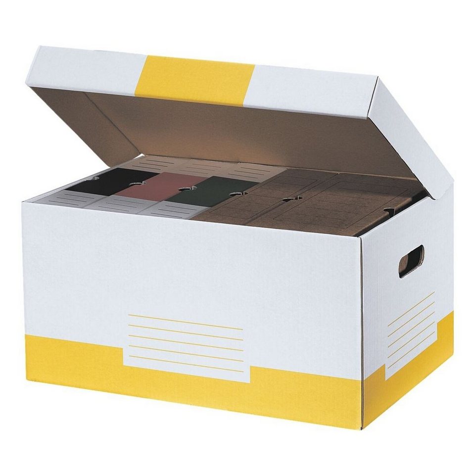 Cartonia Archivcontainer »Color« (10 St), mit Klappdeckel und 2-fach