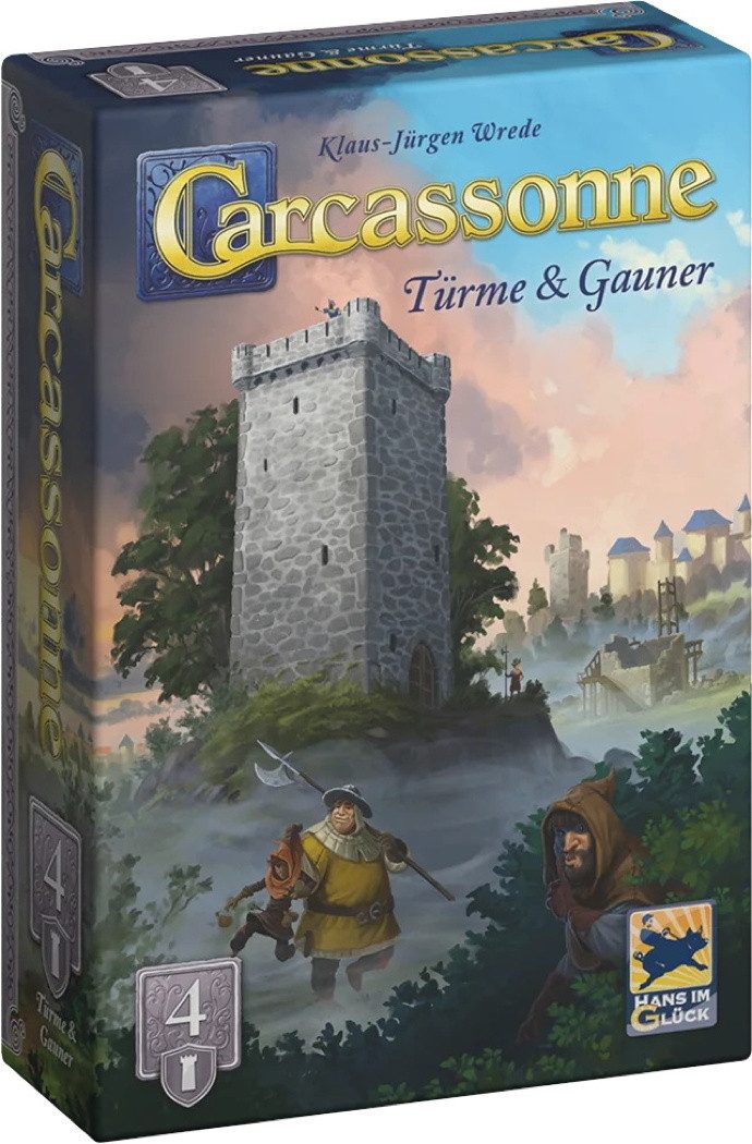Hans im Glück Spiel Carcassonne 4. Erweiterung Türme & Gauner HIGD0134