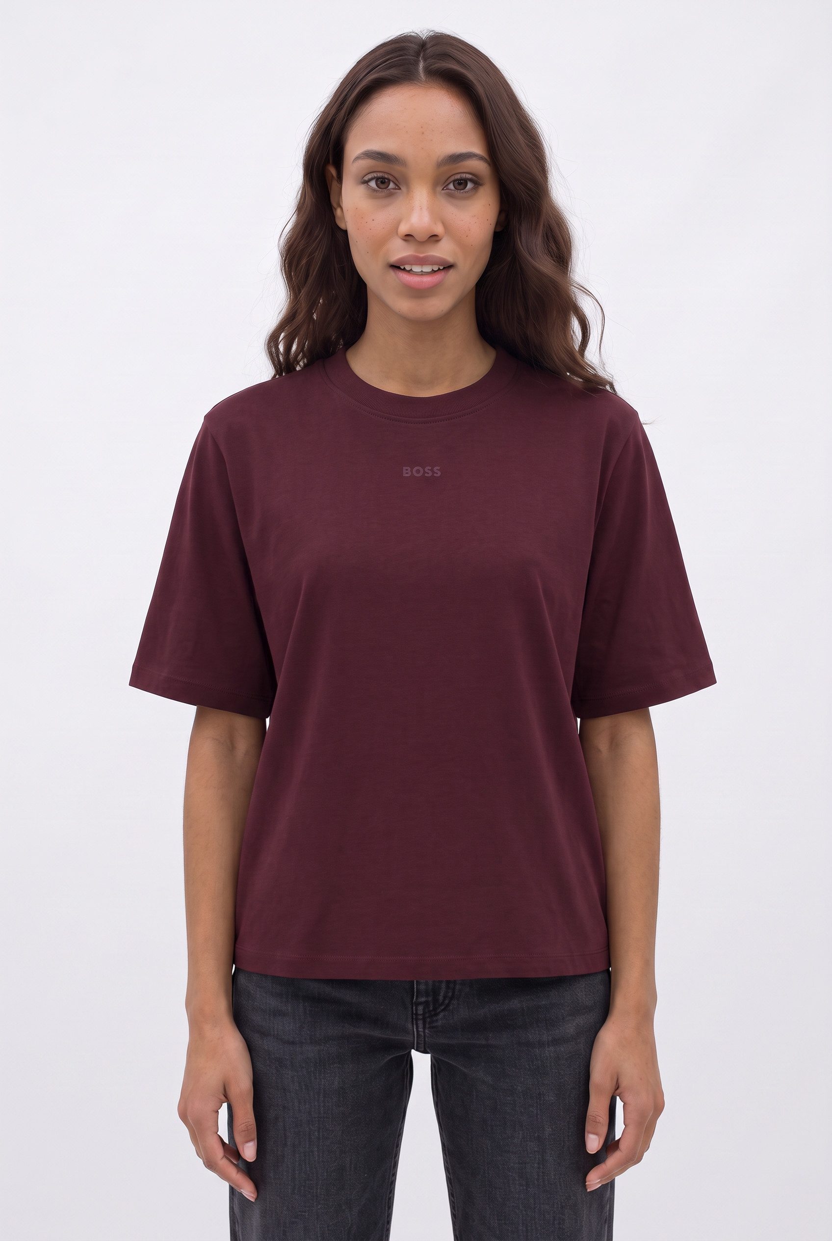 BOSS ORANGE T-Shirt Enis Premium Damenmode mit weiten Ärmeln