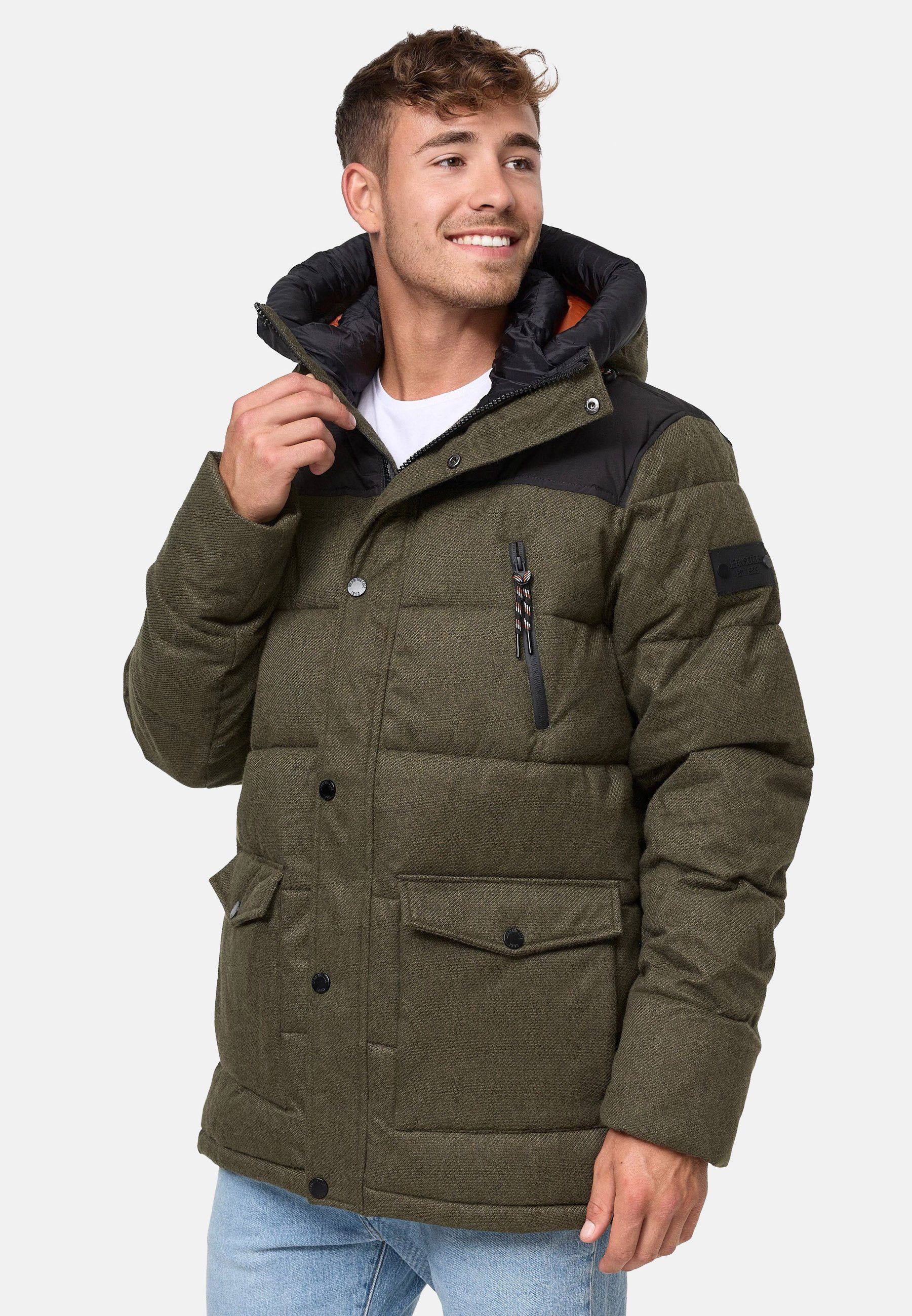 Krem Army Winterjacke Indicode