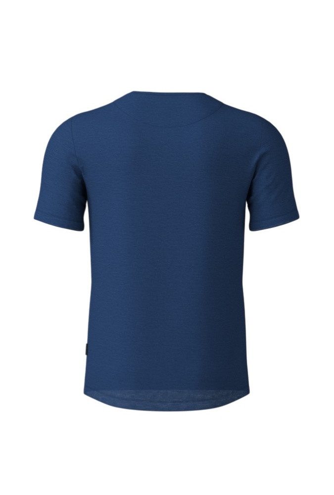 Löffler T-Shirt Wander-/Freizeit Printshirt Cottage Merino-Tencel navyblau Herren
