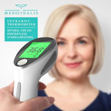 Medicinalis Infrarot-Fieberthermometer, Thermometer digital, berührungslose Messung und Oberflächenmessung