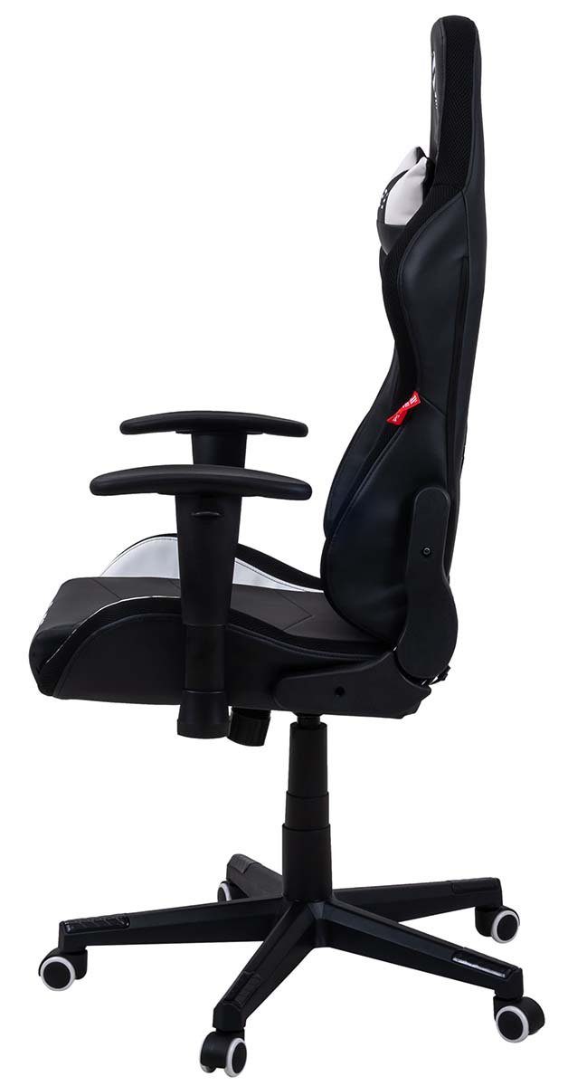 inkl. 170 Drehstuhl RBG Racing Rückenlehne, Grad Fußkreuz, 150 Hohe Drehsessel, Gaming Home Racing-Design, mit Pflegeleicht, Chair, horizontal Stuhl, - 2D-Armstützen, bis Computerstuhl, Gaming Belastbarkeit kg - PVC Wippmechanik, Härtegradeinstellung, bis mit hochwertige RGB-Schwarz/Weiß 5-Stern verstellbare Rücken- 90° Chair, Nackenkissen klappbare Ergonomischer Zockerstuhl ELITE Stuhl drehbar, kg, Sitzhöhe, Drehstuhl mechanische 360 mit Memory-Schaum, & Verarbeitung, Bürostuhl Chefsessel, Office Computer Gaming-Stuhl Sicherheits-Doppelrollen, 1 St), verriegelbare (Racingstuhl Gaming Destiny Sicherheitsgasdruckfeder,