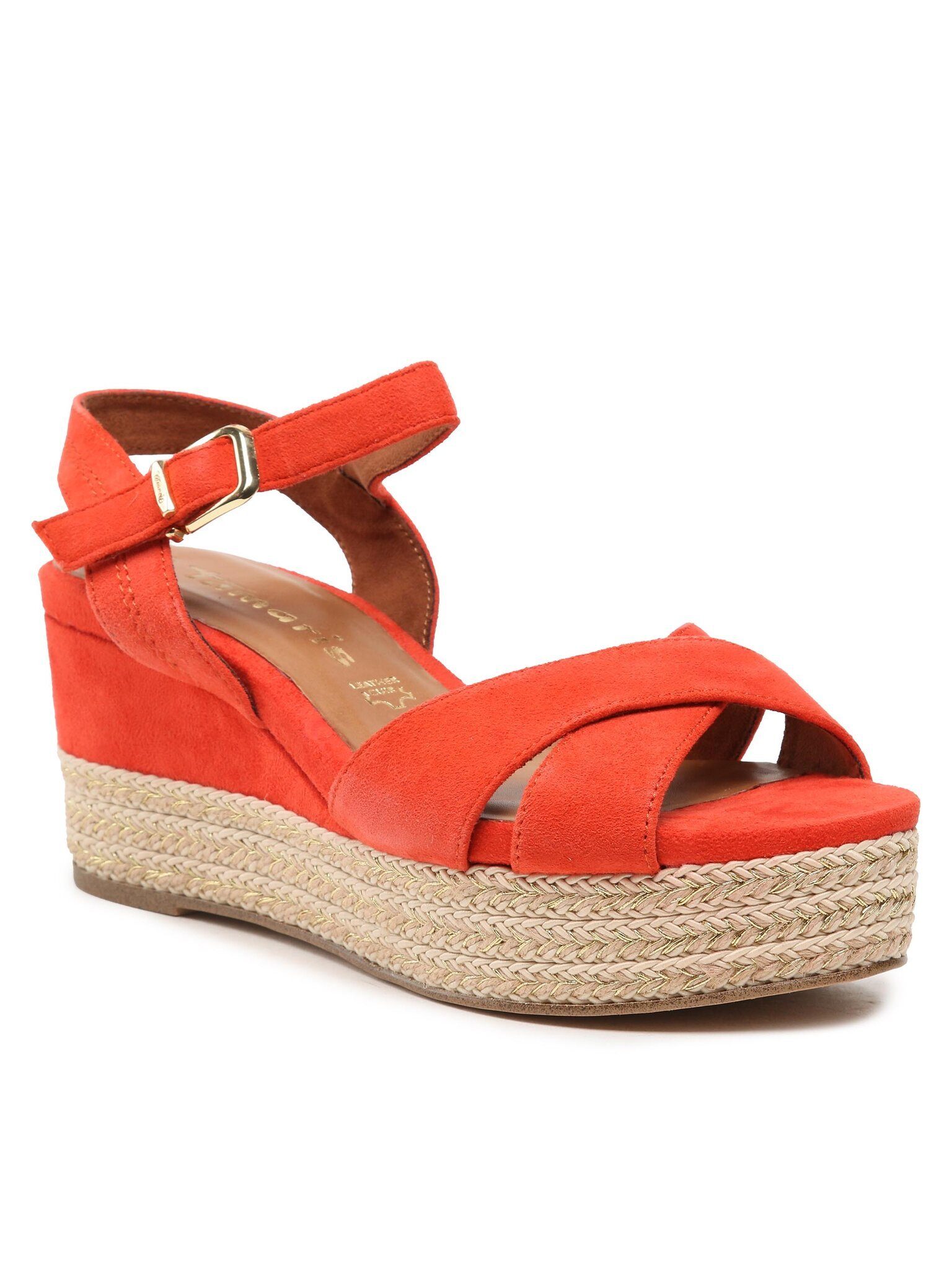 Tamaris Espadrilles 1-28001-20 Orange Suede 674 Espadrille