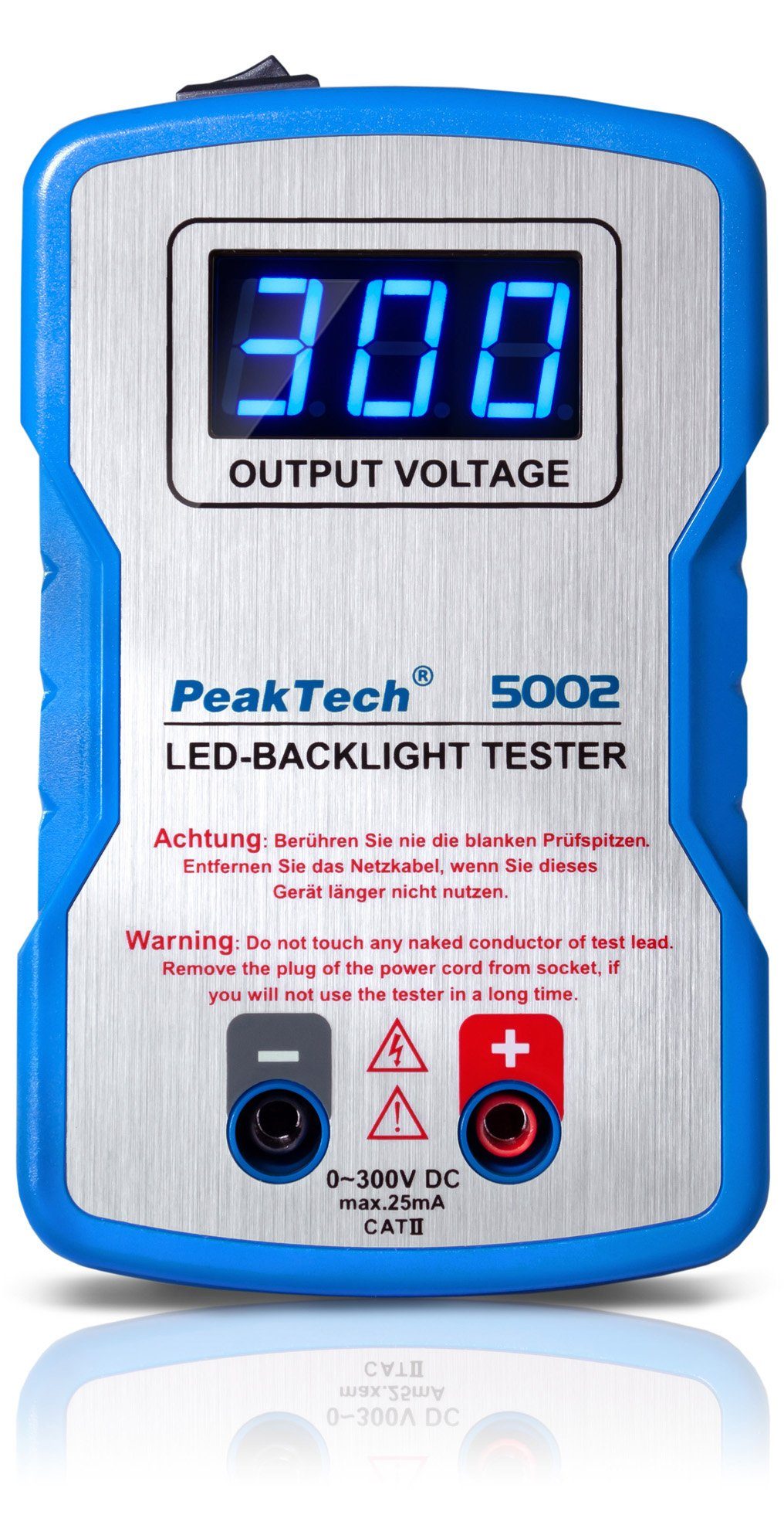 Strommessgerät PeakTech 5002: LED Tester/ Beleuchtungstester, 0 - 300V DC