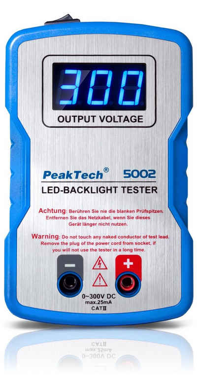 PeakTech Strommessgerät PeakTech 5002: LED Tester/ Beleuchtungstester, 0 - 300V DC, 1-tlg.